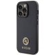 Guess 4G Strass Metal Logo Case for iPhone 15 Pro Black