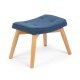 Sofotel Norse Scandinavian Upholstered Footstool, Blue