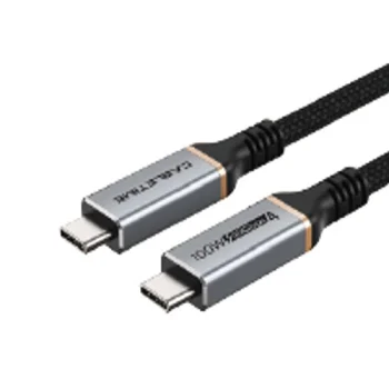 USB4 Cable Type-C to Type-C, 40Gbps, 100W, 8K 60Hz, 1m, Black