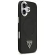 Guess iPhone 17 Case PU Leather Triangle Logo MagSafe, Black
