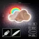 Forever Light FMNE05 Mirror LED Neon Cloud, Multicolor
