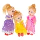 Dollhouse Dolls Set of 3, 10 cm