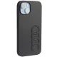 Audi Synthetic Leather Case for Apple iPhone 14, Black