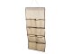 Hanging Jewelry and Accessory Organizer for Closet, 12 Pockets, 90x45 cm, Beige