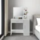 Makeup Vanity Table with Mirror and Drawer ModernHome, White