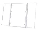 Folding Cosmetic Mirror with LED Light and Stand