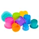 Educational Stacking Cups Pyramid with Numbers and Fruits