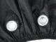 Waterproof Bicycle and Motorcycle Cover, 190x95 cm, Black