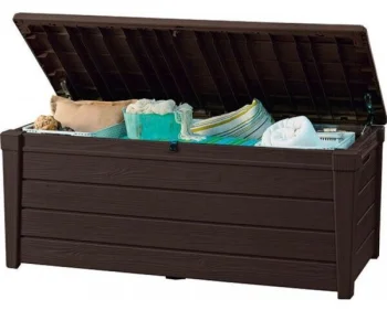 Garden Storage Box Keter BRIGHTWOOD 455L, Brown