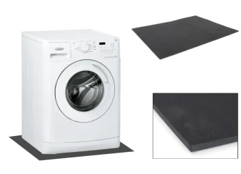 Anti-Vibration Mat for Washing Machine 60x44.5x0.5 cm, Black