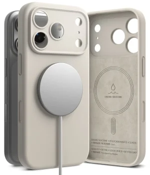 Ringke Silicone MagSafe Case for iPhone 18 Pro, Beige