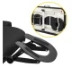 4FIZJO Foldable Aluminum Massage Table with Adjustable Top, 3 Sections, Black