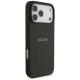 Guess Grained Gold Ring MagSafe Case for iPhone 18 Pro Max / 17 Pro Max, Black