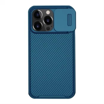 Apple iPhone 13 Pro 6.1'' Nillkin CamShield Pro Case Cover with Camera Protection Shield, Blue
