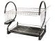 Two-Tier Dish Drainer, Black