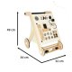 Educational Baby Wooden Walker Interactive Pusher with Sorter