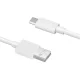USB Cable OPPO DL129, USB-A to USB-C, 8 A, 1 m, White