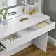 ModernHome PWSHT-20 Cosmetic Dressing Table with Mirror, White