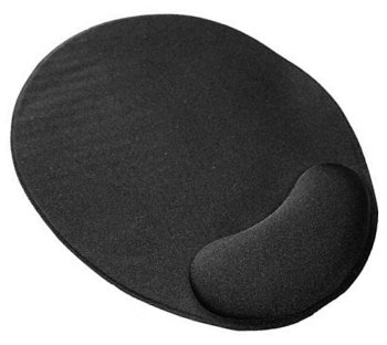 Ergonomisks peles paliktnis ar plaukstas balstu, melns