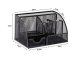 Metal Desktop Organizer Stationery Container with 6 Compartments, Black