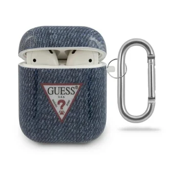 Guess Apple AirPods 1 / 2 Case Jeans Collection, Navy Blue