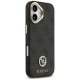 Guess iPhone 17 Case 4G Strass Logo & Big Strap Metal Buttons MagSafe, Black
