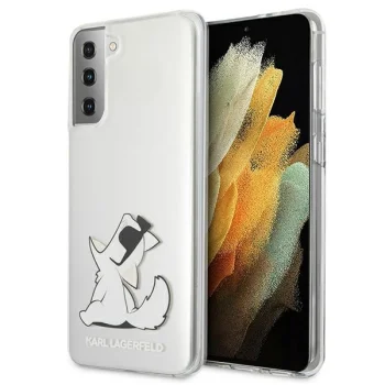 Karl Lagerfeld Samsung Galaxy S21+ Case Choupette Fun, Transparent