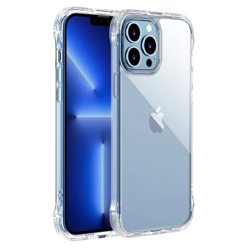 Dėklas Joyroom Defender Series iPhone 13 Pro su stovu, skaidrus (JR-BP955)