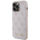 Guess 4G Metal Logo Case for iPhone 15 Pro Max, Pink