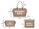 Mommy Bag 3-in-1 Diaper Bag with Organizer and Cosmetic Pouch, Brown