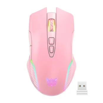 ONIKUMA CW905 2.4G Wireless Gaming Mouse, Pink