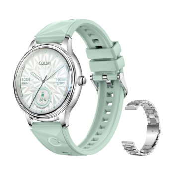 Women's Smartwatch COLMI L28 Silver-Green AMOLED