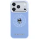 Karl Lagerfeld Case for iPhone 18 Pro Max / 17 Pro Max, Point & Choupette Sketch MagSafe, Blue