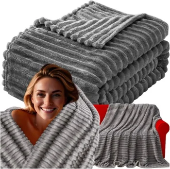 Soft Microfiber Throw Blanket 160x200 cm Ruhhy 24494, Grey