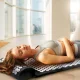 Acupressure Massage Mat + pillow (65x 40cm, Black)