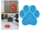 Silicone Dog Lick Mat Paw Shaped, 17.8 x 18 cm