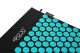 4Fizjo ERGO Acupressure Acupuncture Massage Mat Set with Pillow, 68x42 cm, Black/Blue