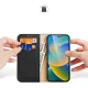 Dux Ducis Hivo Leather Flip Cover Genuine Leather Wallet Cards and Documents iPhone 14 Pro Max Black