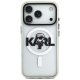 Karl Lagerfeld IML Karl Sketch Logo MagSafe Case for iPhone 17 Pro, Transparent