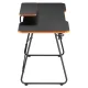 NanoRS RS170 Gaming Desk with Monitor Shelf, Black