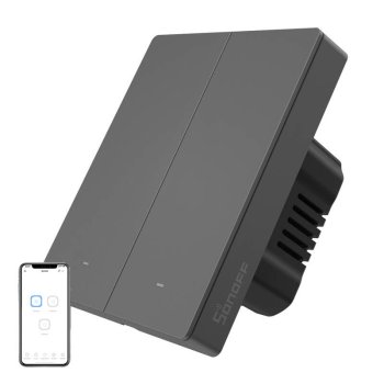Sonoff M5-2C-80 Smart Wall Switch 2-Gang Wi-Fi Mechanical Buttons
