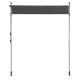 Clamp-On Retractable Balcony Awning MultiGarden, Anthracite
