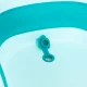 ECOTOYS Foldable Baby Bathtub with Heat-Sensitive Drain Plug, Blue