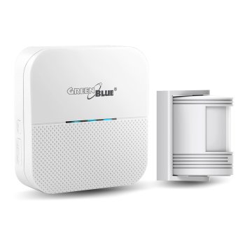 GreenBlue GB212 Wireless Entry Alarm with Motion Sensor, White