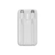 Baseus Comet Series powerbank with display 10000mAh 22.5W - white + USB-A - USB-C cable