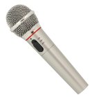 Wireless and Wired Dynamic Microphone for Karaoke & Singing, Silver