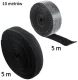 Cable Organizer Hook and Loop Tape AG736 (10m), Black