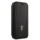 Ferrari Off Track Perforated Wallet Case for iPhone 12 mini Black