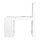 Manicure Table 310 with Cassette Dust Collector and Display, Left, White