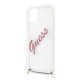 Guess iPhone 12 mini Case Script Vintage, Pink